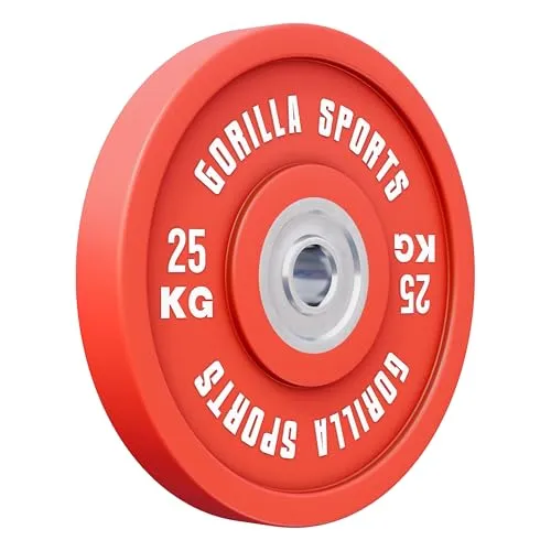 GORILLA SPORTS® Bumper Plates in rot von Gorilla Sports
