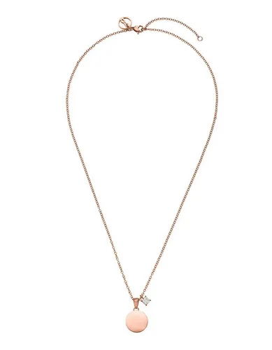 Purelei Gliederkette Poetic mit Coin-Anhänger - Edelstahlkette mit verstellbarer Länge (50/55 cm) und funkelndem Schmuckstein, perfekt für jeden Anlass und stilvoll kombinierbar.
