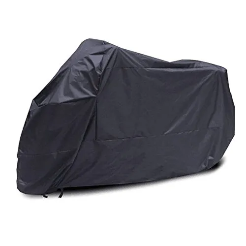 logei® Motorrad Ganzgarage Abdeckplane Abdeckung Garage Faltgarage Wetterschutz Schutzhülle Motorradplane Cover Roller Regenschutz Schwarz XXL:245 * 105 * 125
