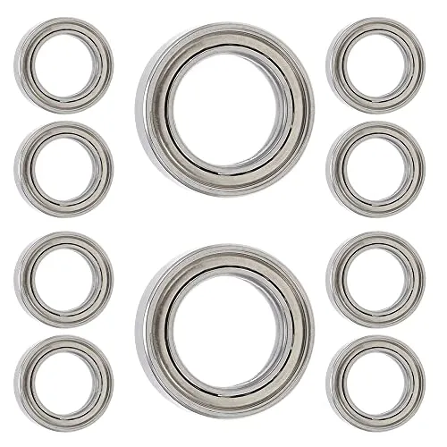 Stück MR63 ZZ Kugellager 3 mm x 6 mm x 2.5 mm doppelt geschützte Rillenkugellager für DIY, Drehbänke, Motoren, 3D-Drucker, Fräsmaschinen, verschiedene mechanische Geräte, etc. 10