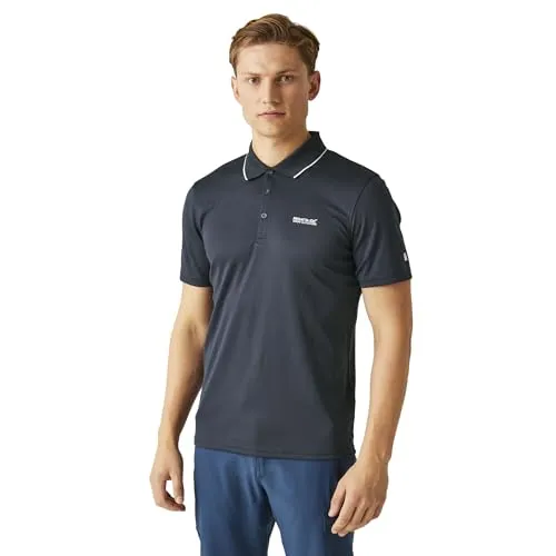 Regatta Maverick V Schnelltrocknendes T-Shirt für Aktive - Leichtes, schnelltrocknendes Polyester-T-Shirt mit Rippstrickkragen. Ideal für sportliche Aktivitäten, sorgt für hohen Tragekomfort und optimalen Feuchtigkeitsabtransport.