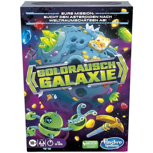 Goldrausch Galaxie, Strategie-Kartenspiel für Familien, Kinder, Jugendliche und Erwachsene, für 2–6 Spieler