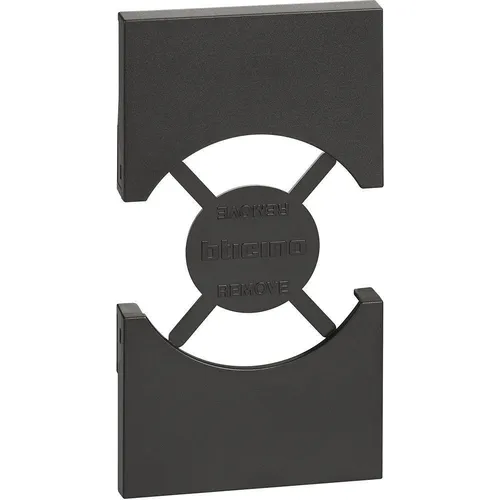 Abdeckung für Italien/Deutschland Standardsteckdose P40 2 Module schwarz Living