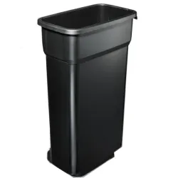 Wertstoffsammler 70l von ROTHO - Schwarz - Praktischer Wertstoffsammler aus stabilem Polypropylen mit integriertem Müllsackhalter. Ideal für effiziente Abfalltrennung im Haushalt.