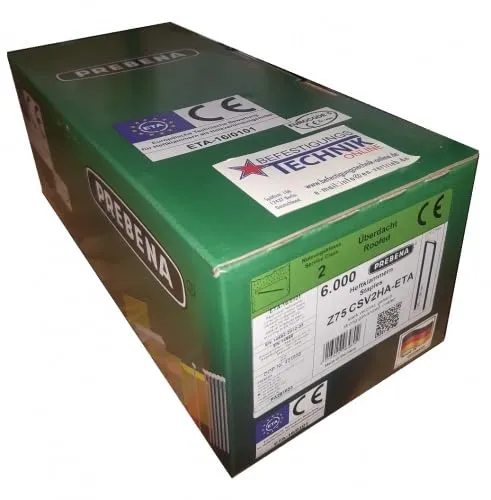 Prebena Klammern Z 75mm CSVHA ETA verzinkt von Prebena