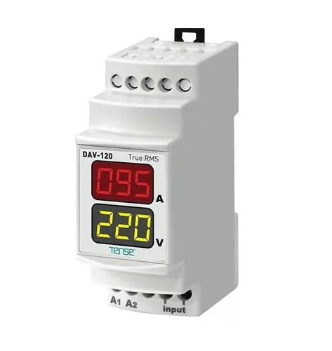 DAV-120 Einbaumessgerät Multimeter Strom Spannung DIN-Schiene digital 1-Phasig