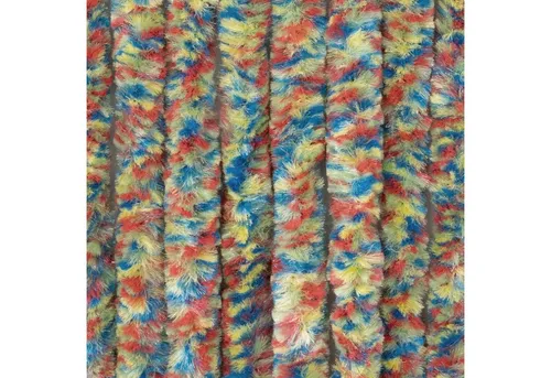 Moritz Kunterbunter Flauschvorhang aus Chenille 90 x 220 cm - Praktischer Türvorhang für Innen und Außen, ideal als Insektenschutz. Maße: 90 x 220 cm, leicht kürzbar. Schützt vor Fliegen und Mücken, perfekt für Wohnwagen, Zelte und Zuhause.