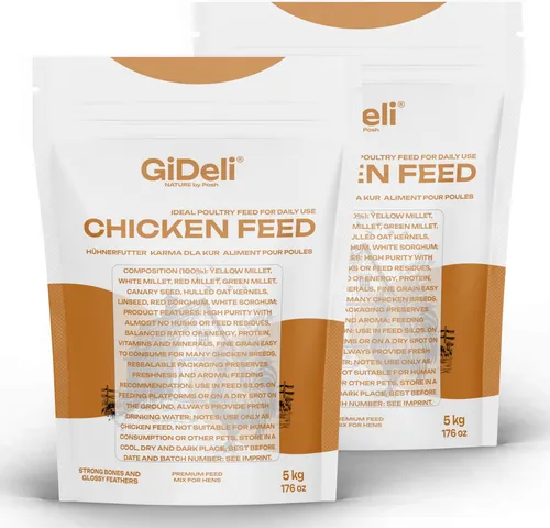 GiDeli Hühnerfutter 2 x 5kg – Legemehl Alleinfutter für optimale Legeleistung