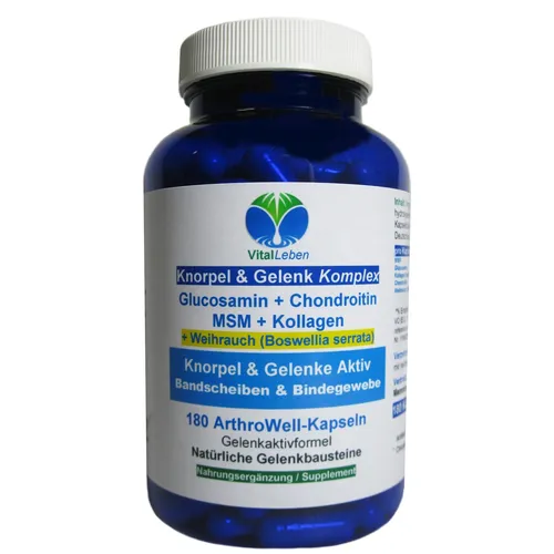 Knorpel & Gelenke Komplex + Indischer Boswellia Serrata 180 Kapseln. 26445