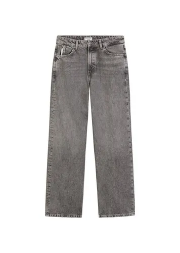 Weite Jeans MARC O'POLO DENIM aus Bio-Baumwolle - Nachhaltige Damenjeans in Grau, aus 100% Bio-Baumwolle ohne Stretch. Hohe Taille und weiter Schnitt für einen lässigen Look, ideal für entspannte Tage.