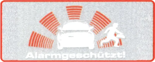 Aufkleber Alarmgeschützt   Sticker Tattoo Auto Fun
