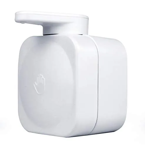 MASMAS Seifenspender für die Wand, quadratisch, für Badezimmer, Weiß