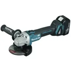 Makita DGA 504 RTJ Akku Winkelschleifer 18V - Schleifmaschinen, leistungsstarker Brushless-Motor für effizientes Arbeiten, inklusive 2x Akku 5,0Ah und Ladegerät im praktischen Makpac.