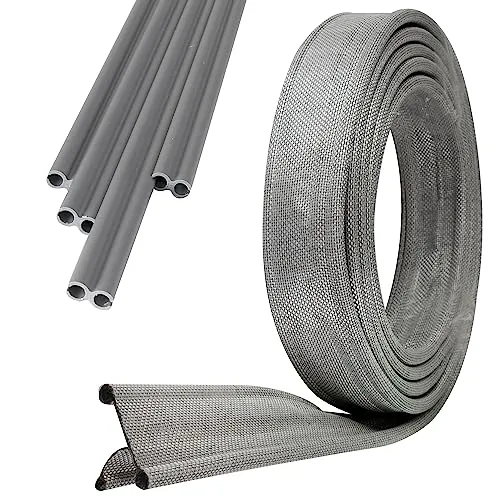 Doppelkeder mit Kederschiene 8mm - 4 Meter Drive Away Keder für Wohnwagen - Zelt- & Strandmuschelzubehör: Robust und biegsam, ideal für freistehende Vorzelte. Einfaches Abkoppeln und Wiederanbringen macht das Camping flexibel.