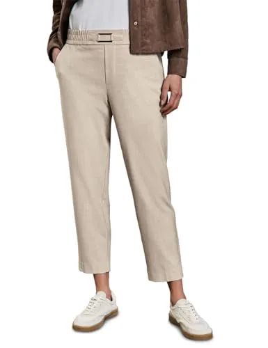 STREET ONE Damen A378905 Casual Fit Hose in beige von Street One