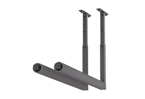 QLS Deckenregal Hängeregal - Verstellbare Aufbewahrung für Leiter, Kajak und Angeln - System-Haken mit verstellbarer Höhe von 27 cm bis 48 cm, ideal für die platzsparende Aufbewahrung von Leitern, Kajaks und Werkzeugen in Ihrer Garage.