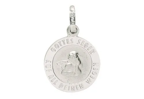 Miamar Kettenanhänger Schutzengel 22.237 - Eleganter Schutzengel-Anhänger aus 925 Sterling-Silber, veredelt durch Rhodinierung für langanhaltenden Glanz. Ideal als bedeutungsvolles Taufgeschenk, das Erinnerungen schafft und begleitet.