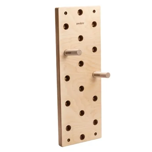 pedalo® Kletter-Trainingsboard 300 vertikal - Effektives Klettertraining für Griffkraft - Klettergriffe für gezieltes Training der Finger-, Arm- und Oberkörpermuskulatur. Belastbar bis 120kg und mit sicherem Steckmechanismus für optimale Stabilität.