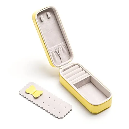 SANQIANWAN PU-Leder Klein Schmuckkästchen Schmuckkästchen Damen Schmuckkoffer Reise Schmuckaufbewahrung Schmuckbox Damen Schmuckschatulle für Ringe,Ohrringe,Halskette,Armbanduhr