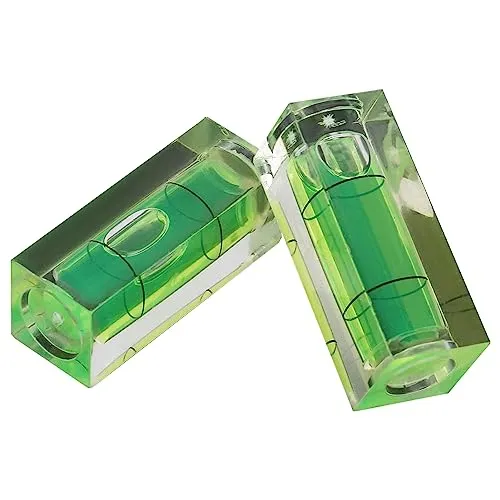 Jadeshay Mini Wasserwaage Bubble Elektriker Wasserwaage Small Level, 5 Stück, Transparent, Modern, 15 x 15 x 40MM, plh4304-0621