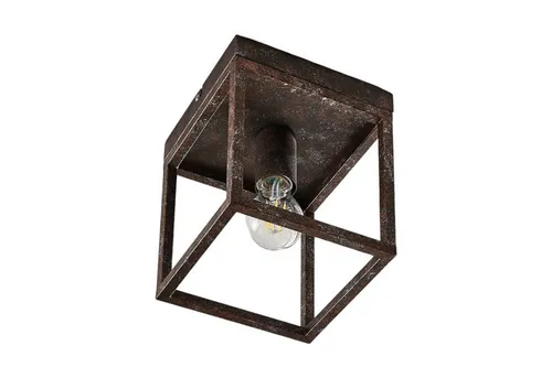 Lindby Deckenleuchte Emin, dimmbar, rustikal - Rustikale Deckenleuchte aus Metall in rost antik, dimmbar und ideal für Schlafzimmer, Wohnzimmer und Küche. Gestalte dein Zuhause individuell mit Lindby!