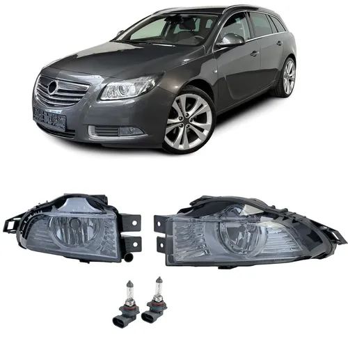 Klarglas Nebelscheinwerfer Set Schwarz Smoke für Opel Insignia 08-13 - Hochwertiges Nebelscheinwerfer Set in Schwarz für eine optimale Sicht und ansprechendes Design. Ideal für den professionellen Einsatz und einfach zu installieren.