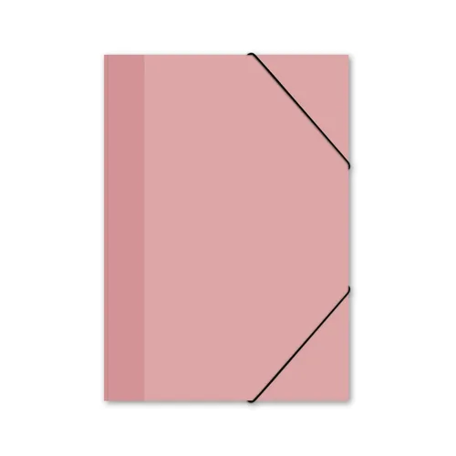itenga Sammelmappe Zeichenmappe A4 PASTELL ROSA Kunst Gummizugmappe Eckspanner