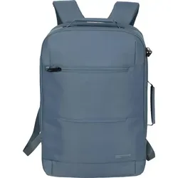 travelite Workfloow Backpack 23L - Denimblue Rucksack mit Laptopfach - Robuster Rucksack für Büro und Freizeit, mit gepolstertem Laptopfach bis 15,6'' und erweiterbarem Volumen für optimalen Stauraum.