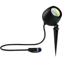 Paulmann 94769 Beleuchtungssystem Plug & Shine LED-Gartenstrahler 6.2W RGB Anthrazit - Lampen für den Außenbereich, ideal zum Anstrahlen von Pflanzen mit RGBW-Farbwechselfunktion für individuelle Lichtstimmungen. Korrosionsbeständig und Zigbee-kompatibel.