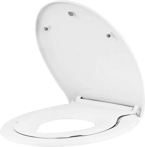 Woltu WC-Sitz mit Kindersitz und Absenkautomatik - WC-Sitz für Familien mit integriertem Kindersitz, kratzfest und einfach zu montieren – ideal für sicheres und komfortables Toilettentraining.