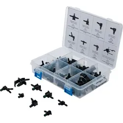 BGS-74301 Diesel-Rücklaufleitungsverbinder-Sortiment, 85-tlg. - 85-teiliges Sortiment für Diesel-Rücklaufleitungen, ideal für professionelle Mechaniker und Werkstätten, umfasst eine Vielzahl an Verbindern für vielseitige Anwendungen.