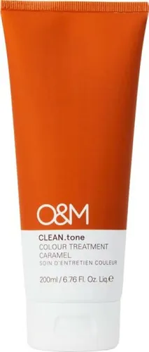 O&M Clean.Tone Color Treatment caramel 200 ml - Tönungskur für frisches, glänzendes Haar, pflegt gefärbtes oder unbehandeltes Haar und sorgt für eine Farbauffrischung wie vom Coloristen.