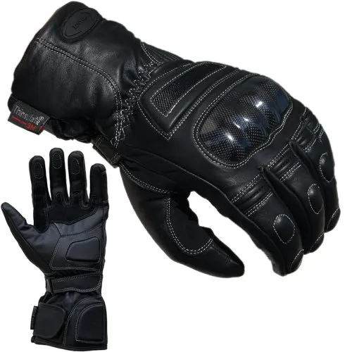 PROANTI Motorradhandschuhe Leder - Wetterfeste Winterhandschuhe in XXXL - Motorradhandschuhe aus hochwertigem Leder, ideal für alle Wetterbedingungen und optimalen Grip beim Fahren.