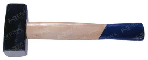 1x Hammer Fäustel, 1.500 g geschmiedet, mit Holzstiel SW-Stahl 50203L