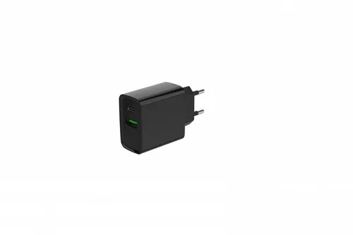 Power Delivery Charger USB-A USB-C 20W Black GEMBIRD 8716309128643