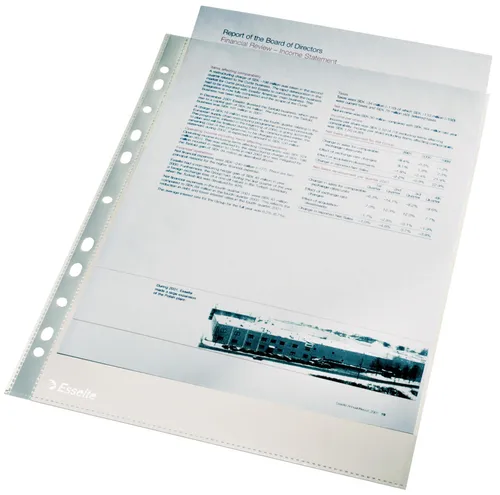 Esselte Prospekthülle Premium A4 PP glasklar 0,10 mm 100 Hüllen