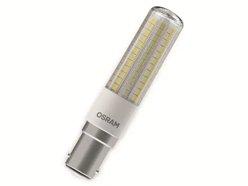 OSRAM LED Star Special T SLIM, schlanke LED Spezial Lampe, B15d Sockel, Warmweiß (2700K), Ersatz für herkömmliche 60W-Leuchtmittel, 1 Stück (1er Pack)