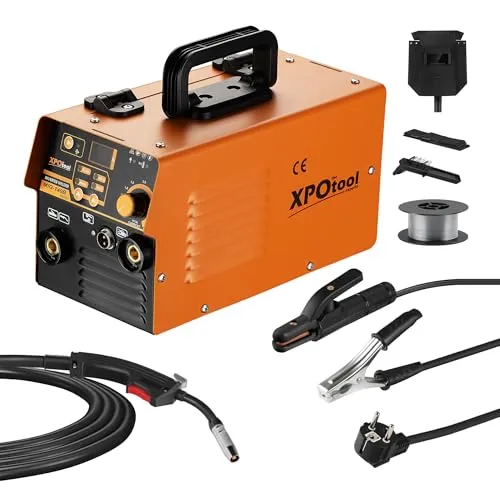 XPOtool IGBT Schweißgerät Digital 30-120 A - Schweißgeräte für präzise Ergebnisse mit moderner IGBT-Technologie, LED-Anzeige und umfangreichem Zubehör für sofortigen Einsatz.
