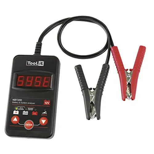 Toolit NBT200 Kfz-Batterietester - Spannungsprüfer für präzise Batterieüberwachung, ideal für schnelle Diagnosen und einfache Handhabung.