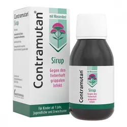 Contramutan Sirup 100 ML - Mischung zum Einnehmen - Praktischer Sirup für die Anwendung bei Erkältungsbeschwerden. Ideal für Erwachsene und Kinder ab 1 Jahr. Enthält 3,7 Vol.-% Alkohol und Sucrose.