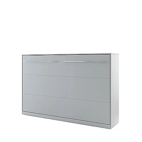 Homlando Lenart Schrankbett - Wandbett Concept Pro CP05 120x200 cm - Schrankklappbett Horizontal - Schrank mit integriertem Klappbett - Funktionsbett (Grau Matt)
