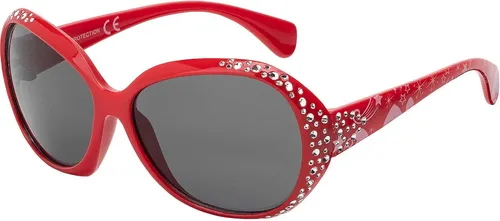 Produktbild City Sonnen Brille Mädchen Kinder UV Schutz 400 Retro Modern Cat-Eye Desginer 30552 Rot
