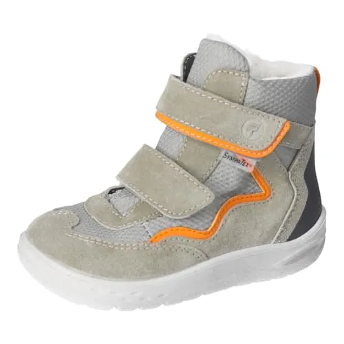 RICOSTA Jungen Stiefel Siku, Kinder Boots, Weite: Weit, lose Einlage, Sympatex, Barfuß-Schuh, wasserdicht, Klettstiefel, eukalyptus (530), 28 EU