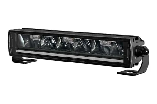 HELLA VALUEFIT 1FE 357 666-011 LED-Lightbar LED Lichtbalken - LBE 2 310FL - 12/24V - 3800lm - slim - Referenzzahl: 30 - ECE - glasklare Streuscheibe - weiß - Lichtfarbe: weiß/gelb (amber)