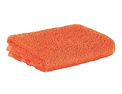 Premium Frottee Gästehandtuch 30x50 cm in orange von StickandShine in 500g/m² aus 100% Baumwolle