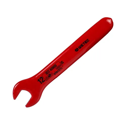 WETEC Einmaulschlüssel, DIN 7446, Schlüsselweite 12 mm, 1.000 V/VDE/GS