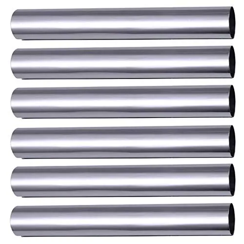 rukauf Schaumrollen-Formen 6er Set aus Edelstahl (12,4 cm x 2cm) Traditionelle Backform