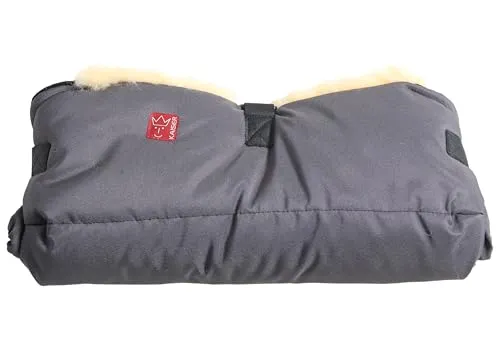 Kaiser Kinderwagen-Handwärmer Big Double - Wärme für Mama und Papa, aus echtem Schaffell und wind- sowie wasserabweisend. Ideal für alle gängigen Kinderwagen mit durchgängiger Schiebstange.