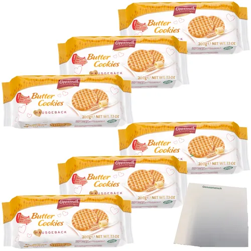 Coppenrath Butter Cookies Hausgebäck 6er Pack 6x200g Packung usy Block