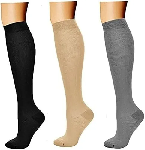 3 Paar Kompressionsstrümpfe für Damen und Herren